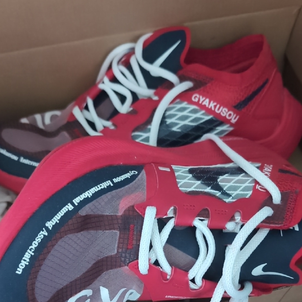 Nike Kids Red and Black Sneakers